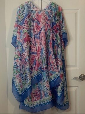 Colorful Floral Urbanista Kimono Open Front Cover up